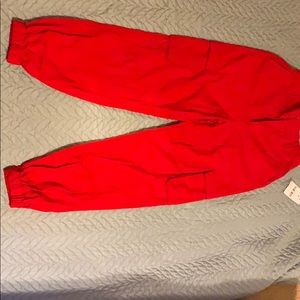 Red Jogger Pants Forever 21
